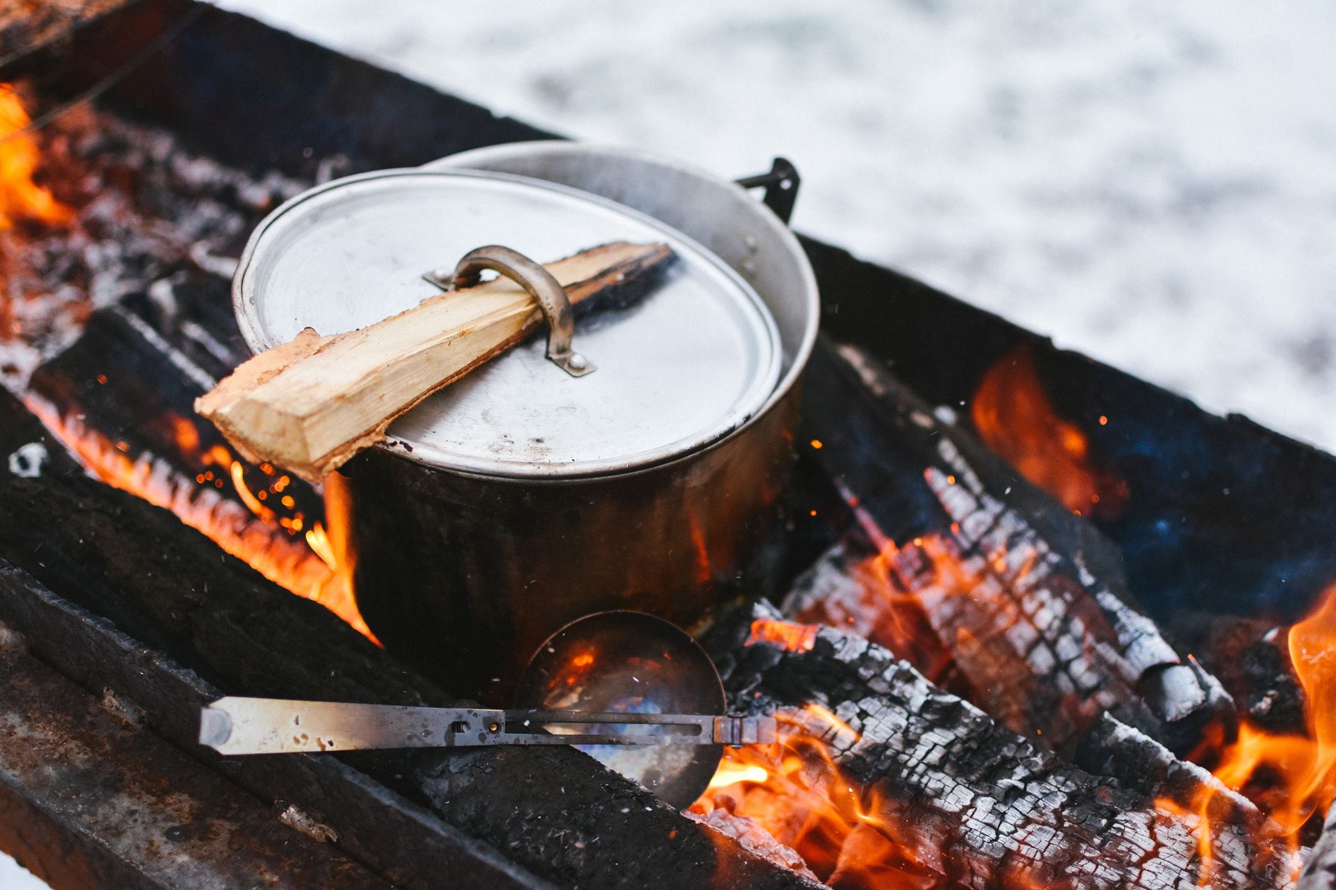 a hot dog on a grill